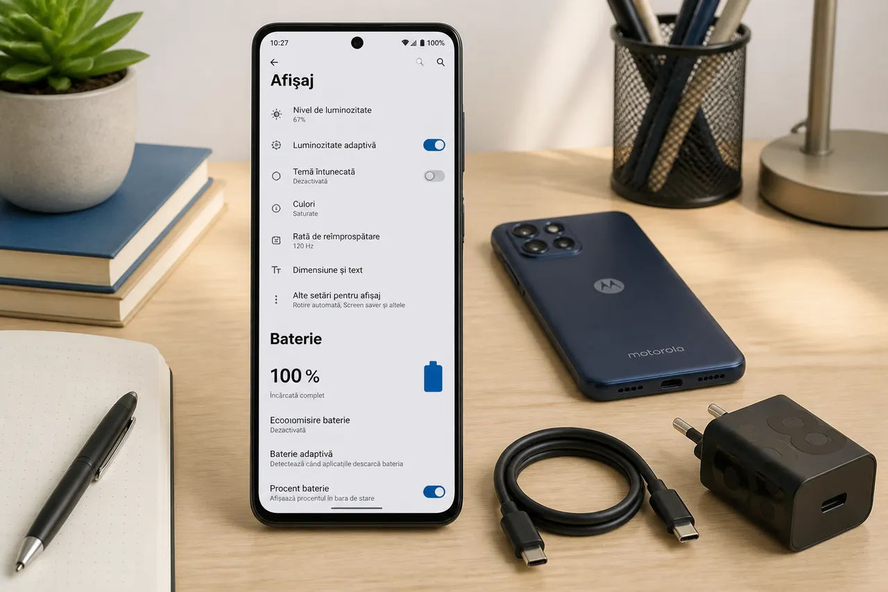 setări pentru autonomie pe Motorola Edge 60 Neo