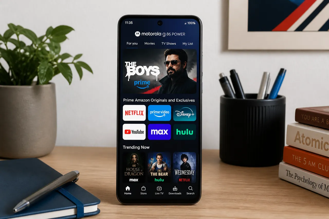 Ecran OLED și sunet Dolby Atmos pe Motorola G86 Power