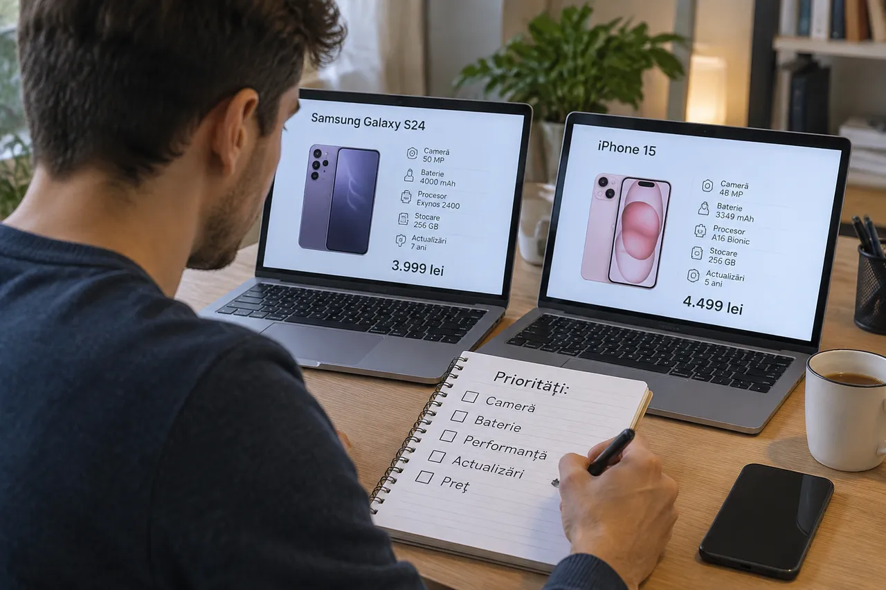 metodă de alegere smartphone pe baza criteriilor personale