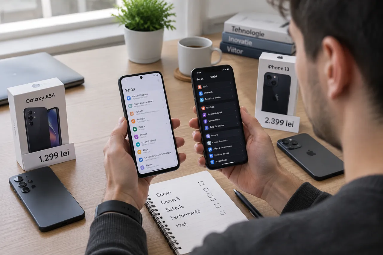 specificații smartphone comparate pentru utilizare zilnică