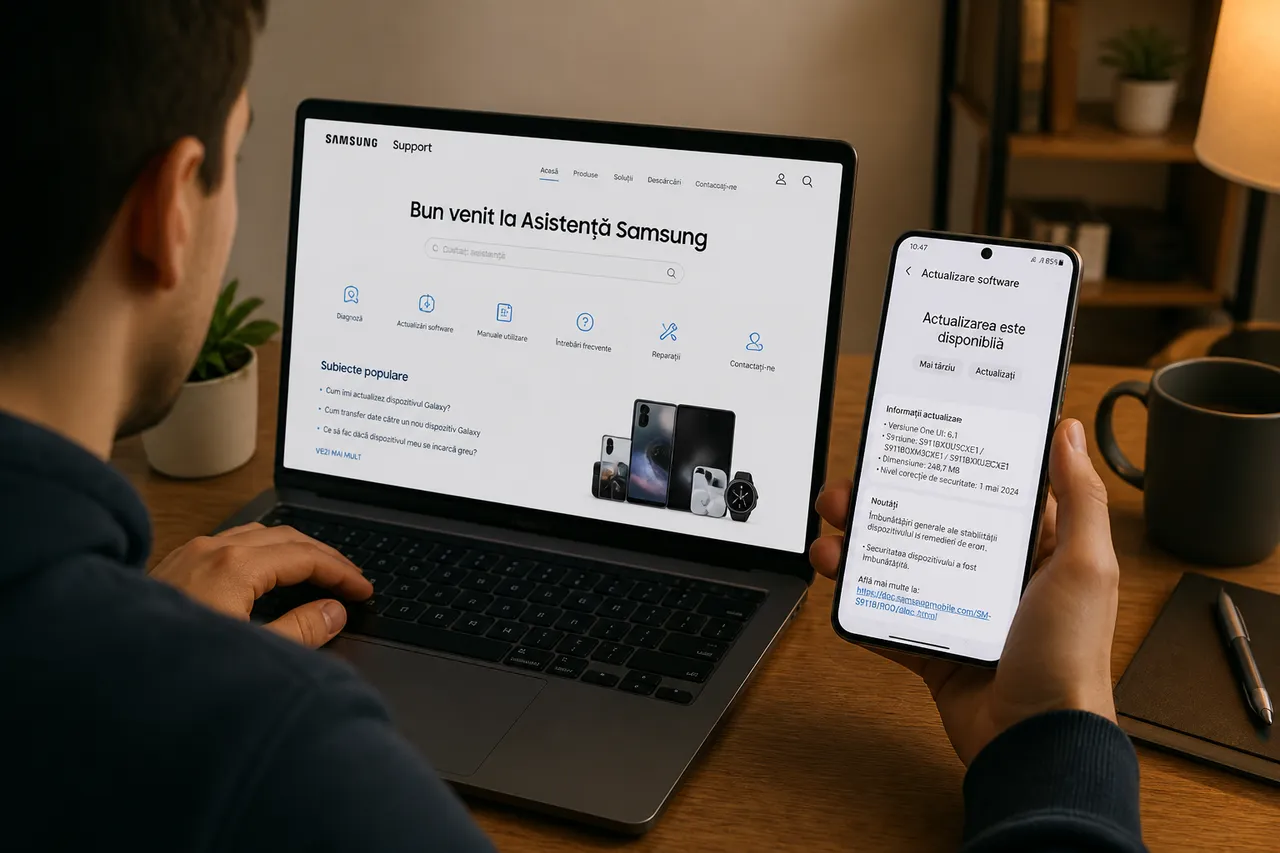 verificare suport software telefon