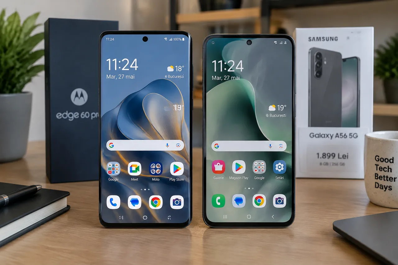 comparație Motorola Edge 60 Pro telefon 3000 lei